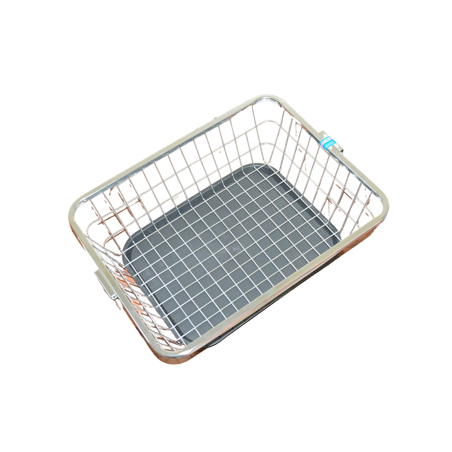 5853 Dish Drainer Rack With Drip Tray Stainless Steel Dish Drainer Rack with Drip Tray, Utensil Drying Stand for Kitchen Plate Rack Bartan Basket for Kitchen Utensils/Dish Drying Rack with Drainer/Bartan Basket/Plate Stand ( 57 x 45 x 19 cm) 5853 Dish Drainer Rack With Drip Tray Stainless Steel Dish Drainer Rack with Drip Tray, Utensil Drying Stand for Kitchen Plate Rack Bartan Basket for Kitchen Utensils/Dish Drying Rack with Drainer/Bartan Basket/Plate Stand ( 57 x 45 x 19 cm)